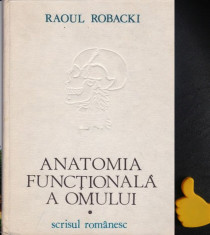 Anatomia functionala a omului Raoul Robacki vol. 1 foto