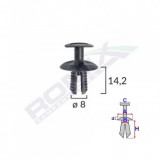 CLIPS FIXARE ELEMENTE EXTERIOARE PENTRU VW, SEAT, MERCEDES, SKODA 8X14.2MM NEGRU SET 10BUC, ROMIX