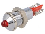 Lampă LED Control Roșie 12-14VDC Metal &Oslash;6.2mm IP40