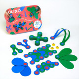 Set de construit cu magnet Clixo Itsy pack Blue-Green 30, Clics toys