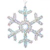 Ornament Brad Crăciun, Model Fulgi, Culori Multicolor, Dimensiuni 17x17 cm, Oem