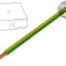 Cablu electric litat Cu 6mm2 PVC galben-verde 100m