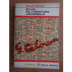 George Calinescu - Studii de literatura universala