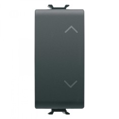 Intrerupator jaluzele 1M Gewiss Chorus negru GW12140