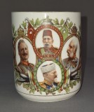Conducătorii Puterilor Centrale WWI * Cană patriotică aniversară (raritate)