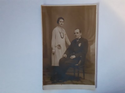 Fotografie tip CP cu cuplu din București foto