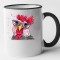 Cana maner negru personalizata Nerd Chicken model 6, INOVATIX&reg;. 330ml
