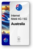 ESIM Internet Australia, valabil 30 zile, trafic Nelimitat, Standard