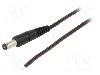 Cablu alimentare DC, cabluri, DC 5,5/1,7 mufa, negru, 1,5m, WEST POL - P55-TT-T035-150BK