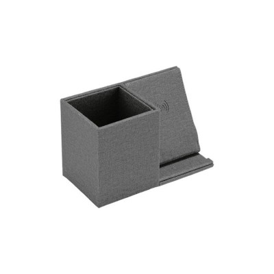 Suport pixuri cu incarcator wireless rapid QI Edman Ontario SP1, 10W, Gri foto