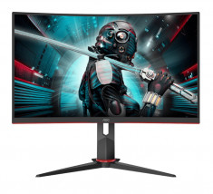 Monitor gaming curbat LED VA AOC 27&amp;quot;, WQHD, DisplayPort, 144Hz, 1ms, FreeSync foto