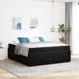 VidaXL Cadru de pat Altele Negru 180 x 200 cm Catifea