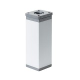 Picior de mobilier Uni 150 mm argintiu