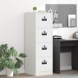 vidaXL Dulap pentru Fișiere cu sertar 2 pcs Alb 44 x 50 x 106.5 cm 3406159