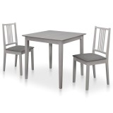 Cumpara ieftin Set mobilier de bucatarie, 3 piese, gri, MDF