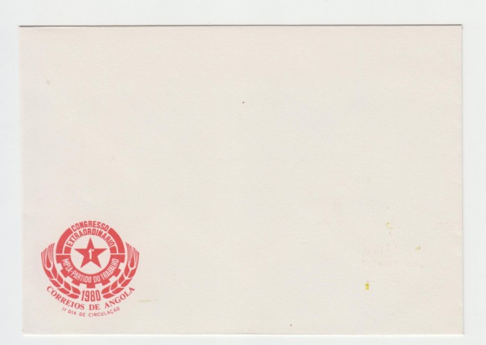 B16 - FDC - Angola - istorie - 1980