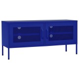 Cumpara ieftin Comoda TV, bleumarin, 105x35x50 cm, otel