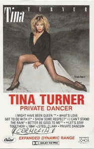 Casetă audio Tina Turner &amp;lrm;&amp;ndash; Private Dancer, originală foto