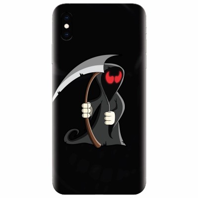 Husa silicon pentru Apple Iphone X, Grim Reaper foto