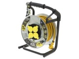 Prelungitor alimentare KEL 3x2,5mm2 4 prize 25m 16A galben