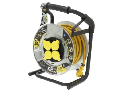 Prelungitor alimentare KEL 3x2,5mm2 4 prize 25m 16A galben foto
