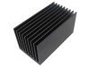 Radiator extrudat cu aripioare negru 150x80x80 mm