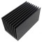 Radiator extrudat cu aripioare negru 150x80x80 mm