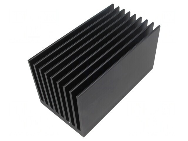 Radiator extrudat cu aripioare negru 150x80x80 mm