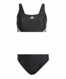 Cumpara ieftin Bikini femei Adidas IB5985, 3 dungi, negru alb, D 32 - OUTLET