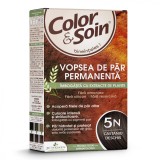 Vopsea de par fara amoniac, fara silicon, castaniu deschis, 5N Color&amp;Soin
