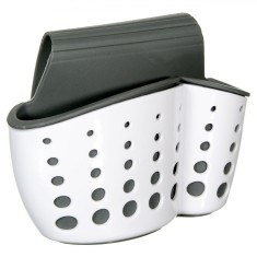 Suport Burete Vase, Ajustabil Robinet, Alb, Negru