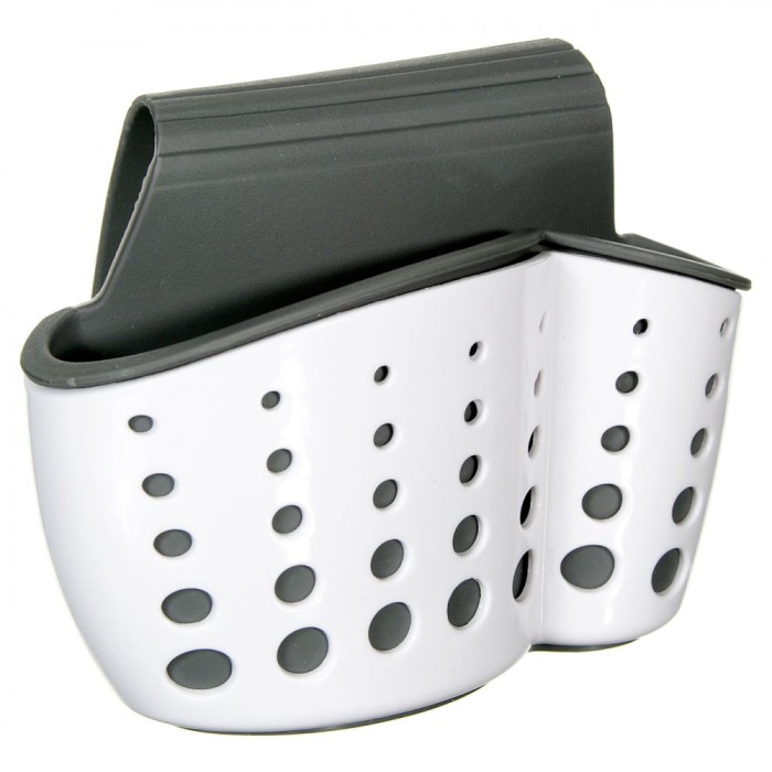Suport Burete Vase, Ajustabil Robinet, Alb, Negru
