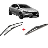 Cumpara ieftin Set 3 stergatoare RENAULT MEGANE IV Hatchback (B9A/M/N_) 2015, parbriz si luneta, Valeo Silencio