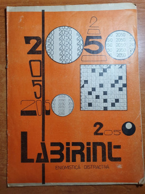 revista labirint 205 - revista enigmistica distractiva anii &amp;#039;80 foto