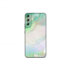 Set Doua Folii Skin Acoperire 360 Compatibile cu Samsung Galaxy S21 Plus Wraps Skin Printing Marble Green