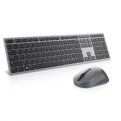 Kit Tastatura + Mouse Dell Premier KM7321W, Wireless 2.4 Ghz, Bluetooth 5.0, Taste Numerice, USB, Senzor Optic, 4000 DPi ajustabili, 5 Butoane, Scroll foto