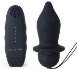 Dop Anal Vibrant cu Telecomanda Bswish Justforme, 9cm, ABS, 5 Functii, Submersibil, Sex Shop