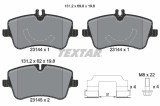 Set placute frana TEXTAR 2314401