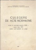 Cumpara ieftin Culegere de acte normative emise in perioada ianuarie 1990-septembrie 1991 pentru uzul cadrelor de politie