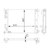 Radiator intercooler Kia Cee&amp;#39;d 2012-, 465x397x26, MAHLE 41C1082X