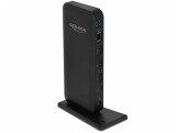 Docking Station USB-C la HDMI / Displayport v1.4 / USB 3.2 / Gigabit LAN / PD 3.0, Delock 87746