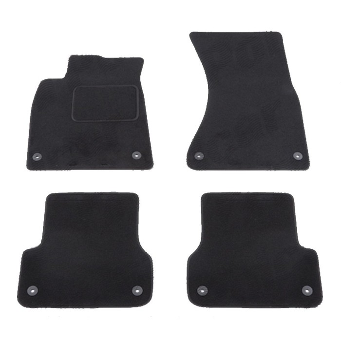 Set covorase auto mocheta Velor AUDI A6 (4G/C7), 01.2011-09.2018, negru,