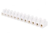 Regletă de Conexiuni Terminal cu Șurub Albă 16mm2 400V 76A