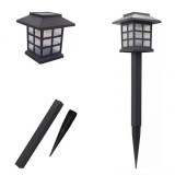 Cumpara ieftin Set 6 bucati lampi solare gradina cu fixare in pamant, material PVC si Metal, dimensiuni 28.5x8.6cm