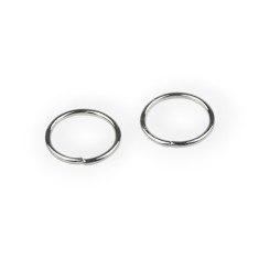 Set 50 inele metalice de conectare, diametru 12 mm, Platinum foto