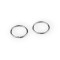 Set 50 inele metalice de conectare, diametru 12 mm, Platinum