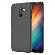 Husa Matte Effect pentru Samsung Galaxy J8 2018 Black , Silicon foto