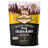 Carnilove Fresh Muscles, Bones &amp; Joints S-XL, Pui și Iepure, hrană uscată fără cereale c&acirc;ini, sensibilitați articulare, 1.5kg