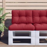 vidaXL Perne de paleți, 2 buc., roșu vin, material textil