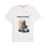 Mclaren Honda tricou de bărbați Lando Norris white F1 Team 2026 - L